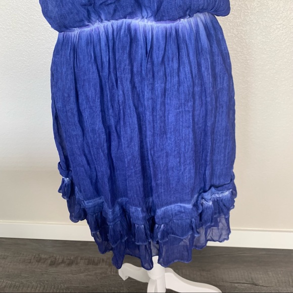 Free People gauzy periwinkle dress size small - Picture 6 of 9